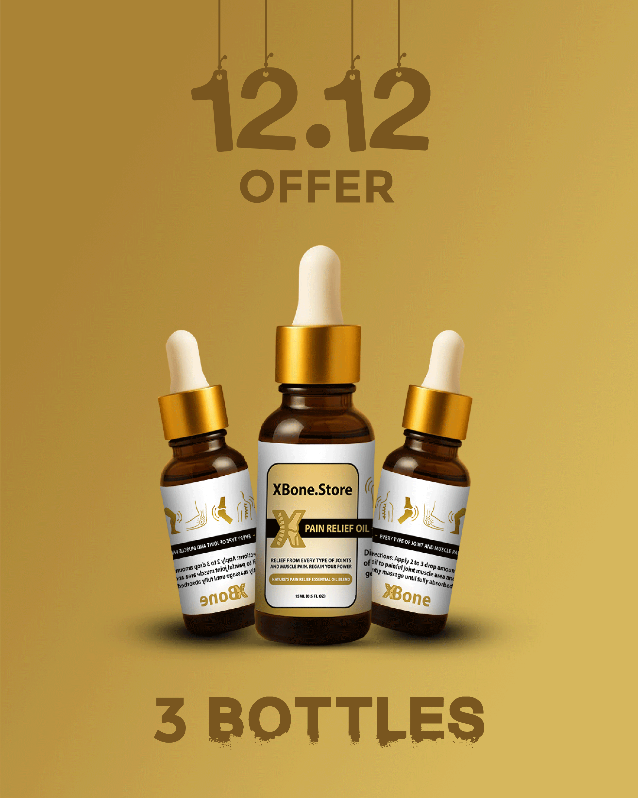 XBone Pain Relief Oil - Rebuild Your Bones